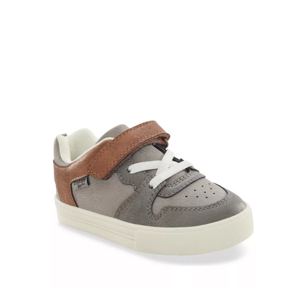 OshKosh B'gosh Gray and Brown Kids Sneakers